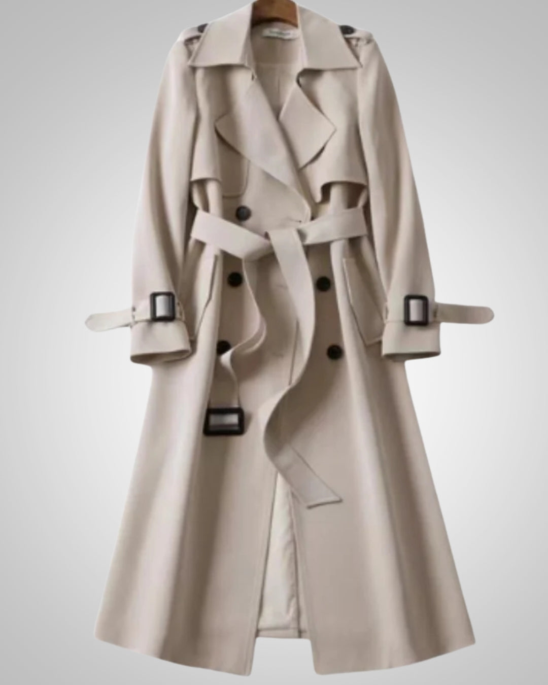 Vera | Women's Classic Checkered Pattern Trenchcoat