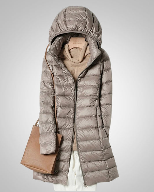 Lucy | Women's Lightweight Long Puffer Jacket