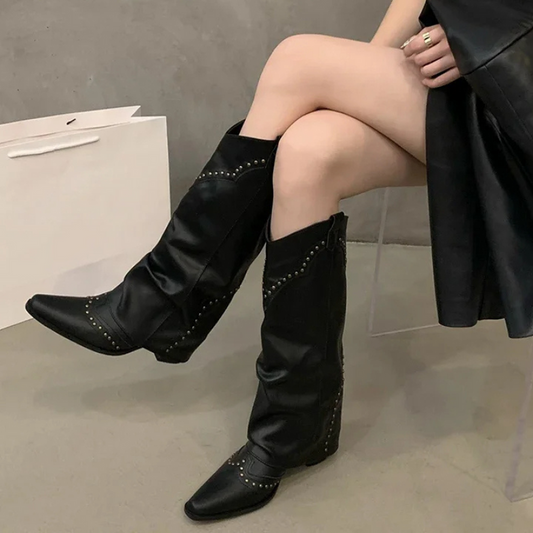 Natalie | Women’s Elegant Studded Cowboy Boots