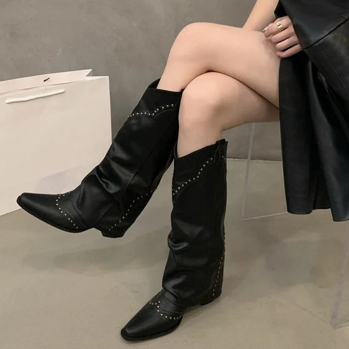 Natalie | Women’s Elegant Studded Cowboy Boots