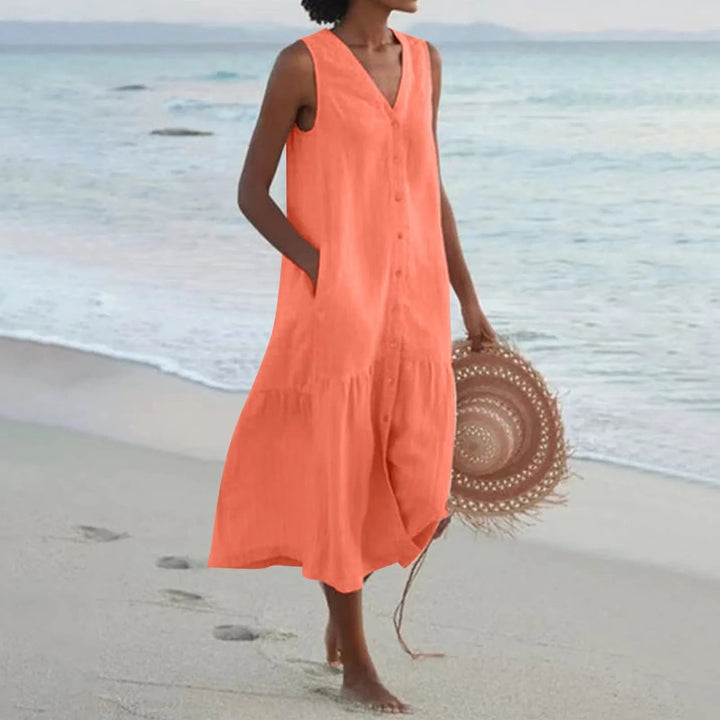 Geraldine | Women's Casual Beach Dress With Tummy Coverage