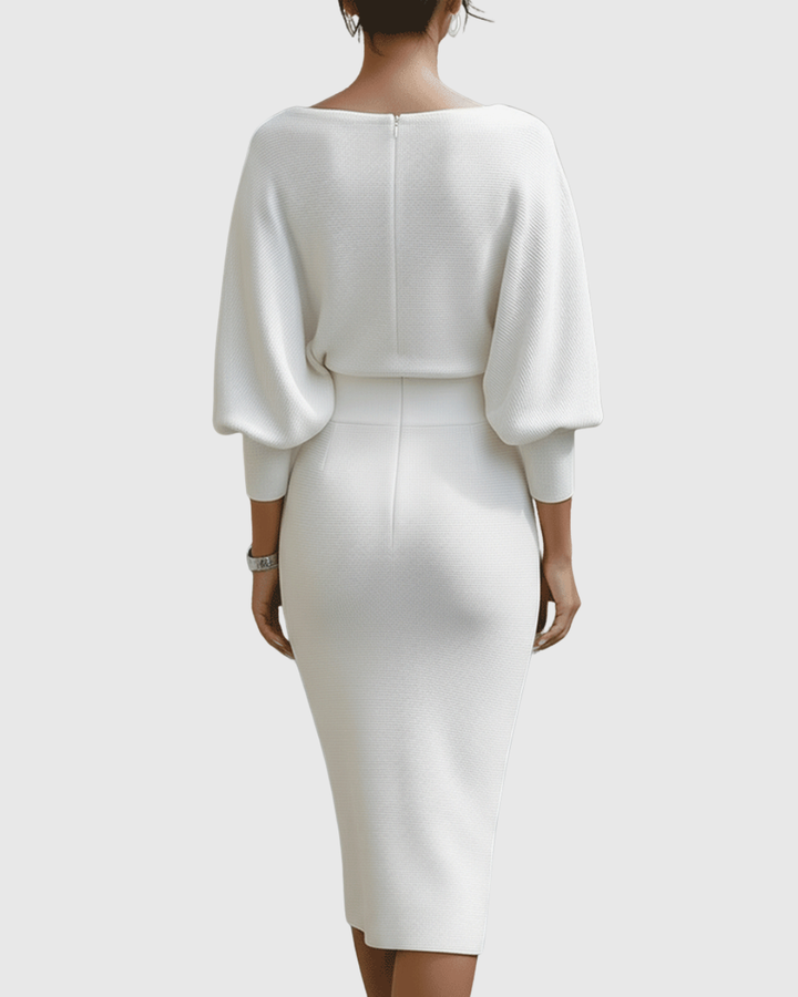 Freya | Women's Summer Draped Midi Dress