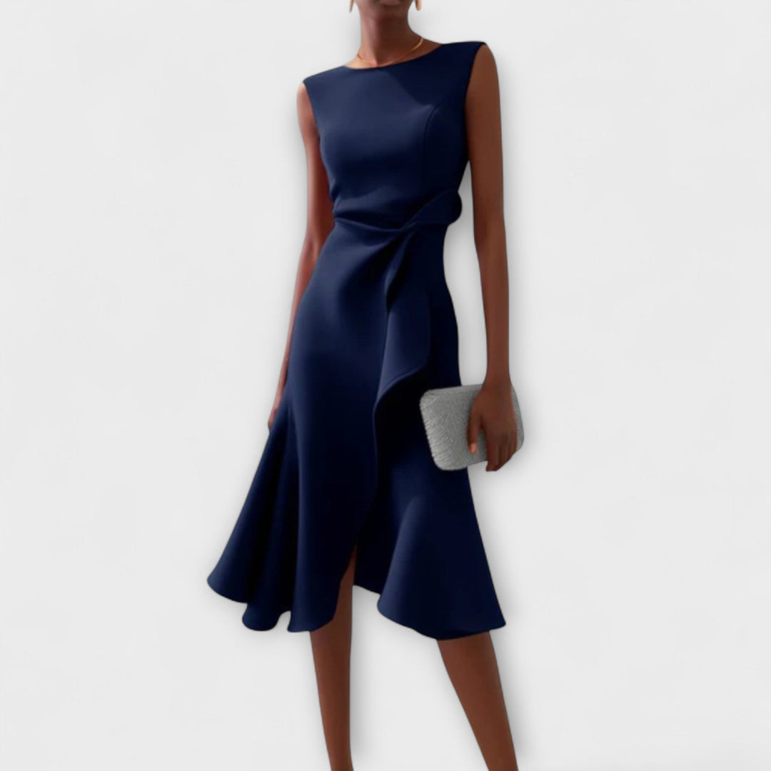 Rivka | Women’s Elegant Wrap Midi Dress