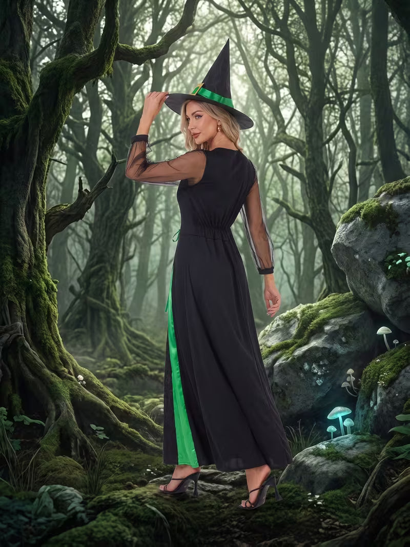 Harriet | Women's Halloween Witch Costume Dress With Hat