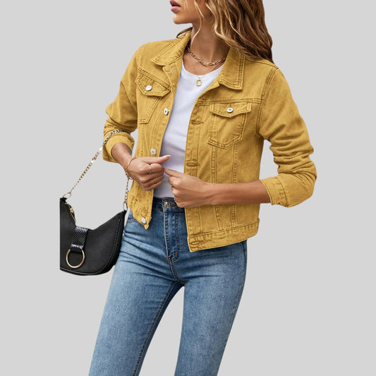 Gabrielle | Women's Casual Denim Jacket with Pockets