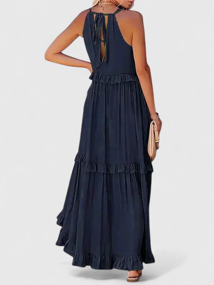 Olivia | Women's Elegant Draped Maxi Dress