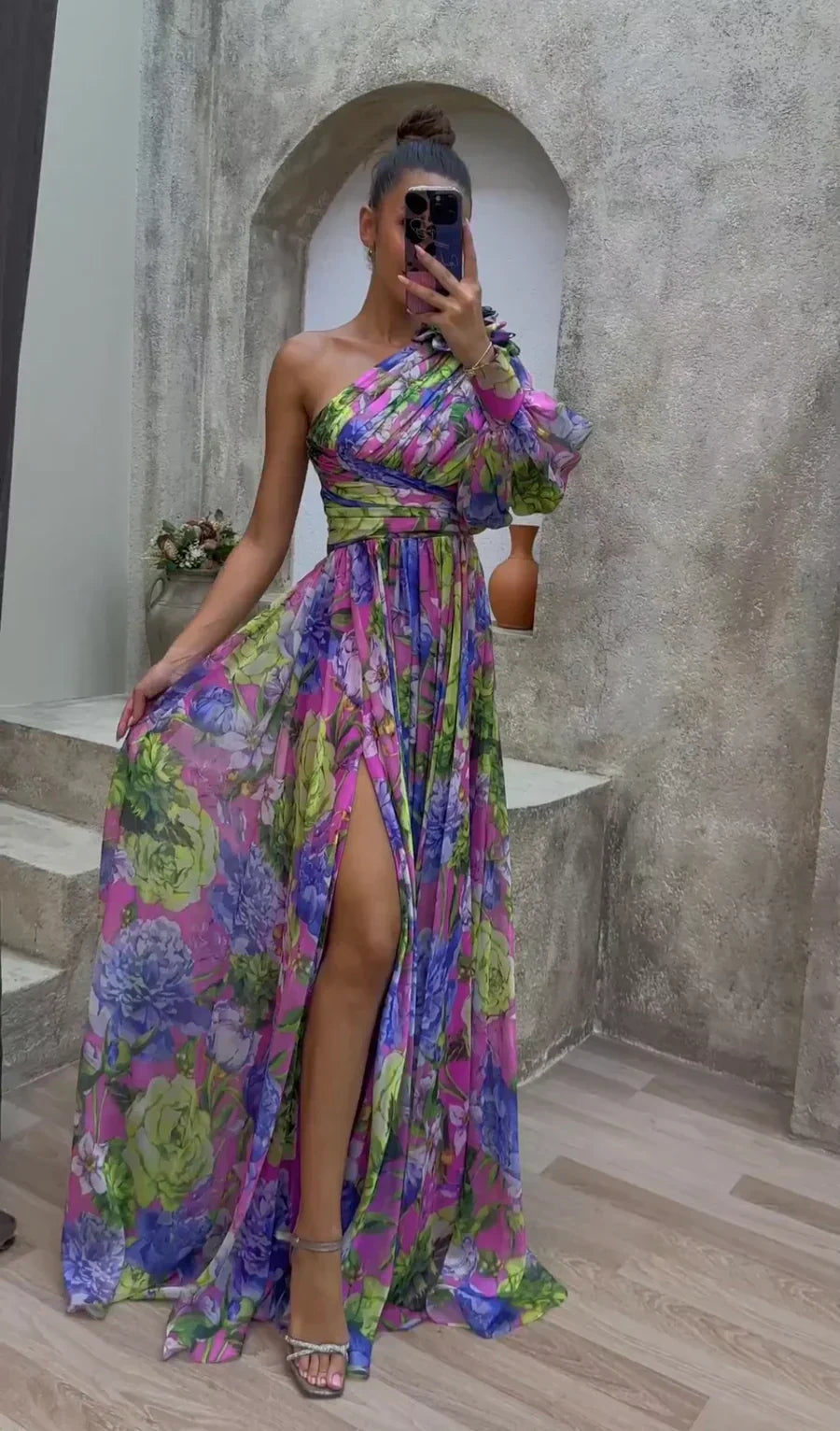 Zyphira | Women’s One Shoulder Summer Maxi Dress