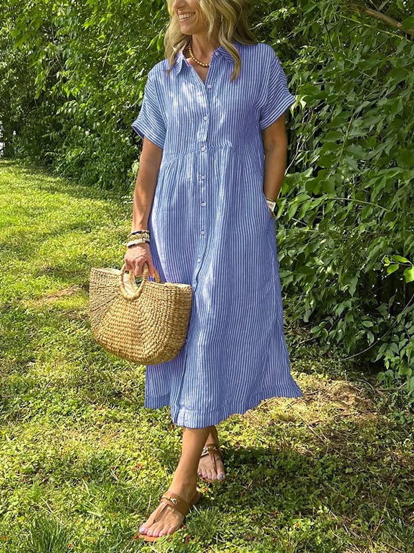 Jemma | Women’s Summer Maxi Striped Dress