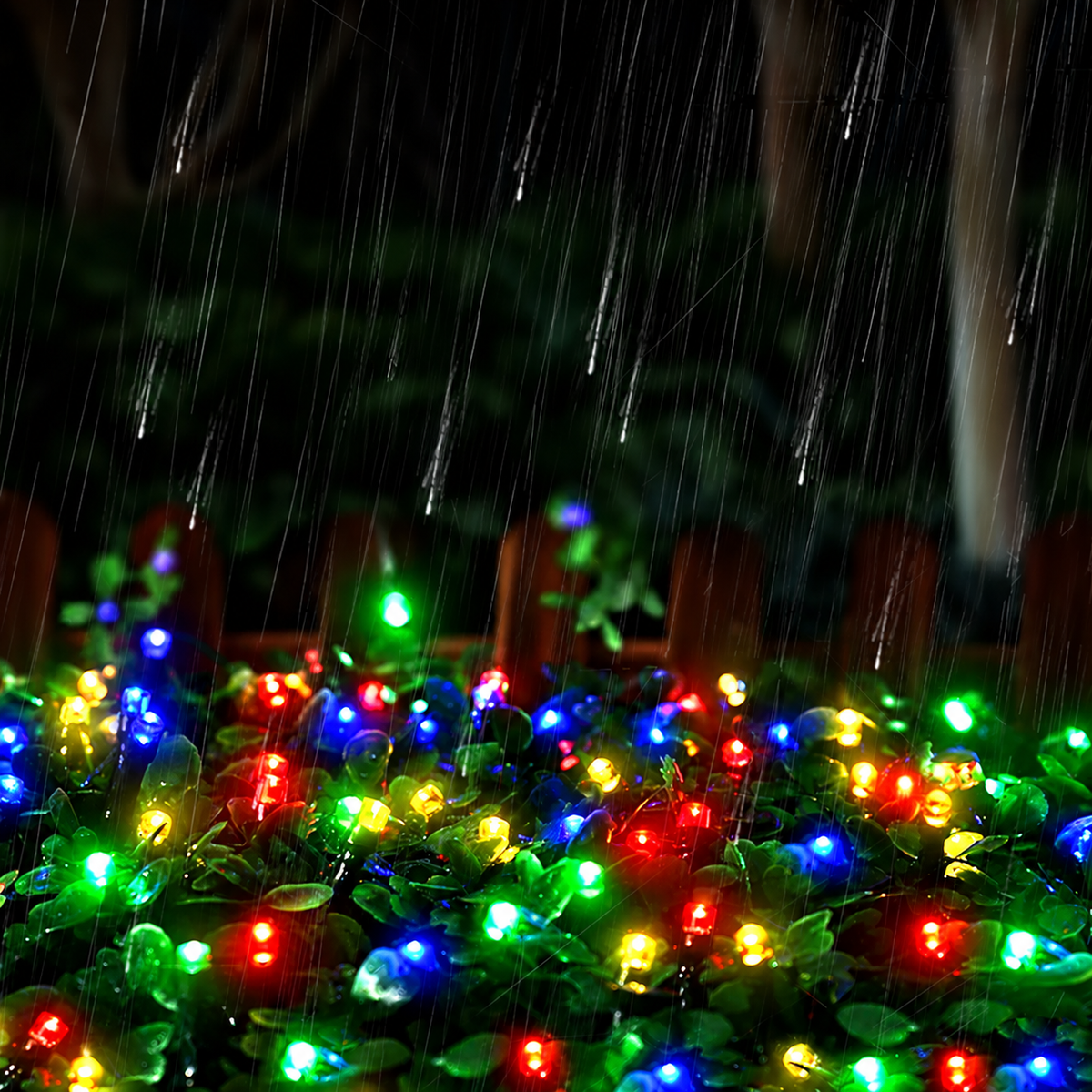 Outdoor Christmas Lights Bright Multicolour LED String