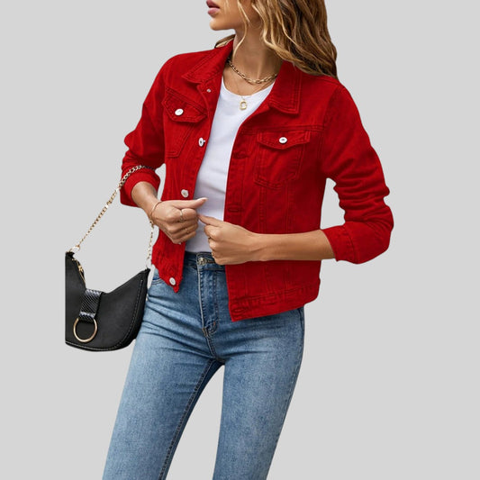 Gabrielle | Women's Casual Denim Jacket with Pockets