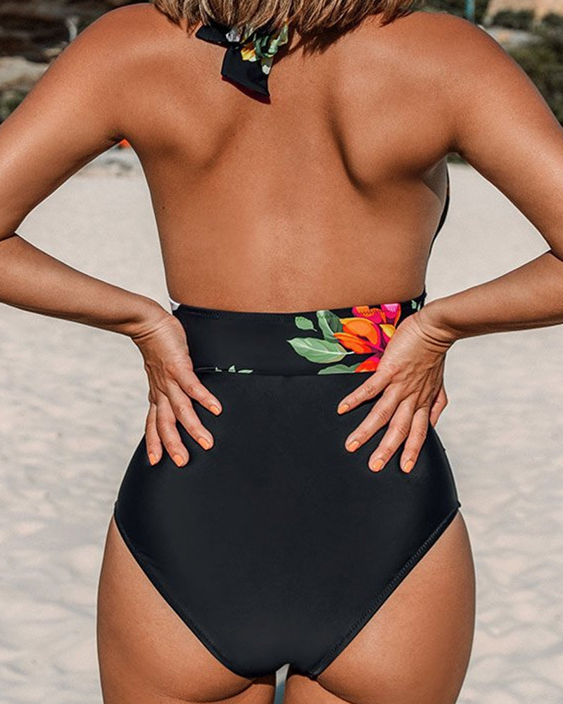 Lea | Women's Floral Tummy Control Swimsuit