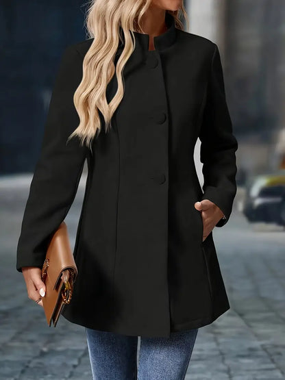 Aisling | Women's Elegant Fall Button-Front Coat