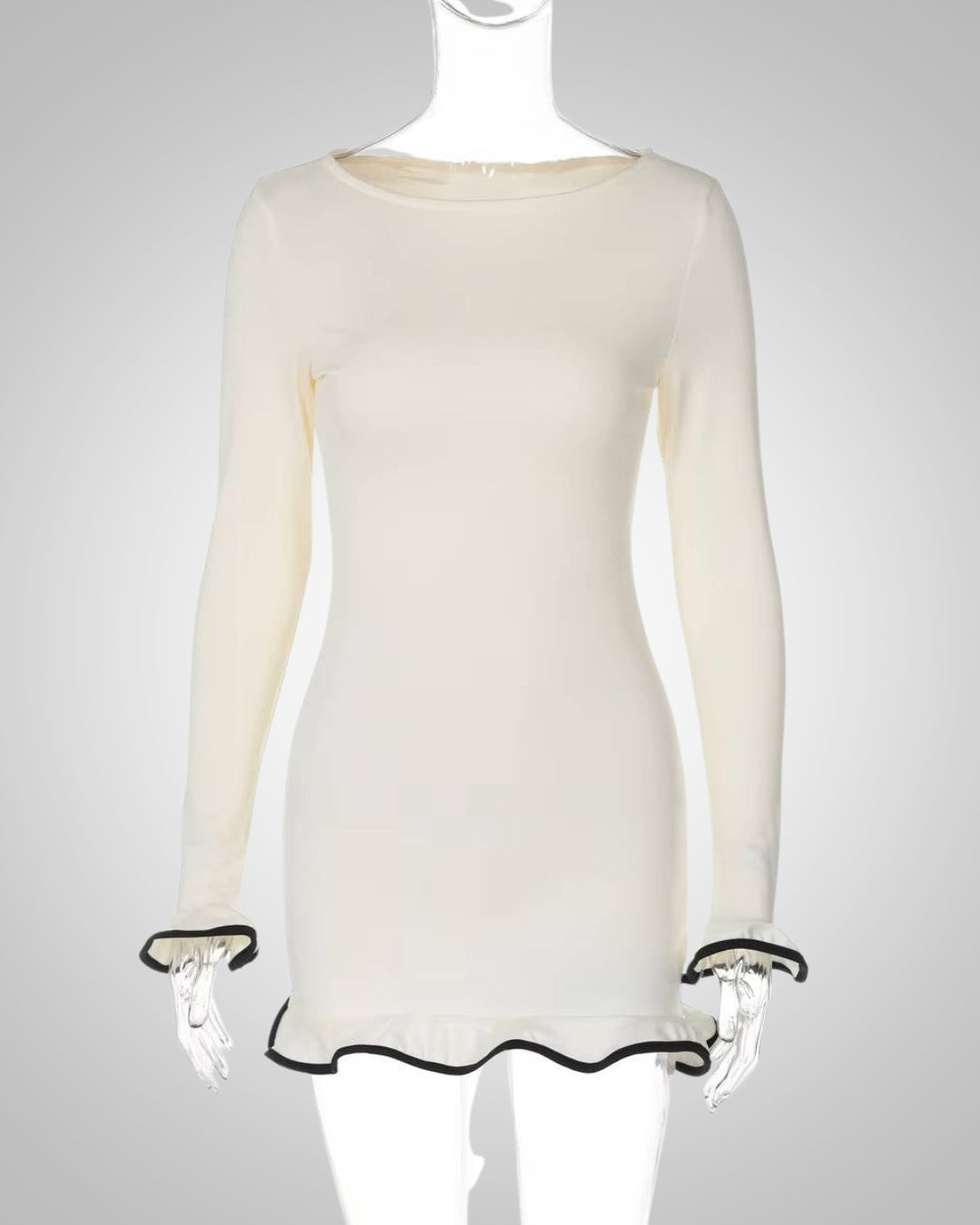 Aurelia | Women’s Round Neck Bodycon Mini Dress