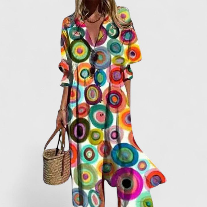 Harper | Women’s Summer Boho Midi Dress