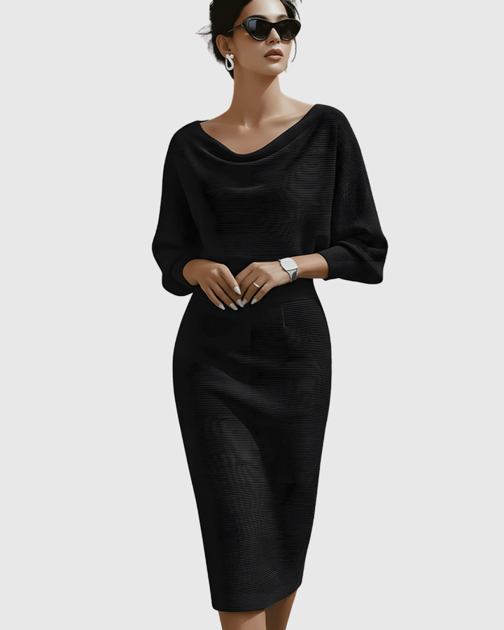 Freya | Women's Summer Draped Midi Dress