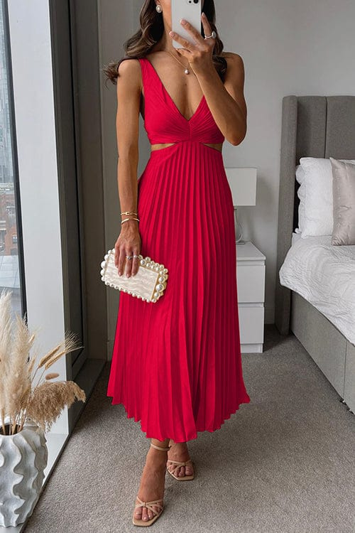 Lyra | Women’s Pleated Summer Midi Dress