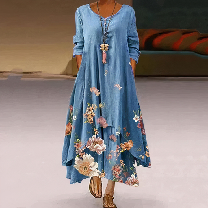 Margot | Women's Summer Floral Relaxed Fit Dress