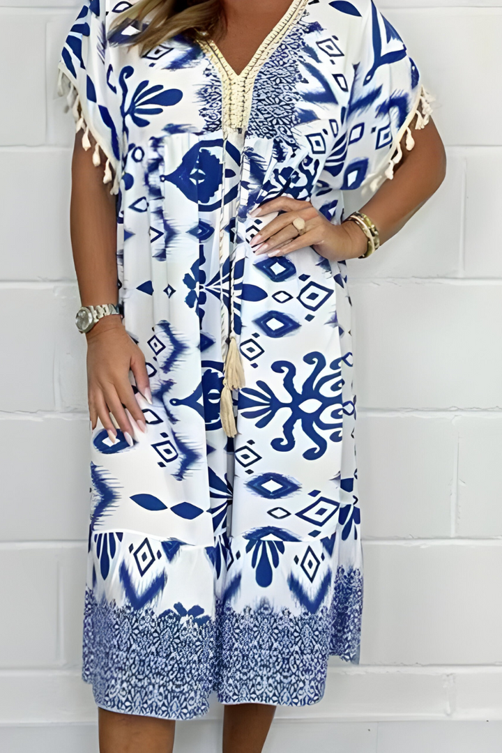 Tindra | Women’s Summer Boho Midi Dress