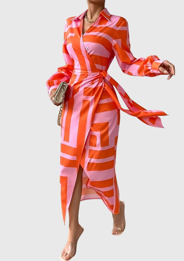 Irsa | Women's Elegant Wrap Maxi Dress