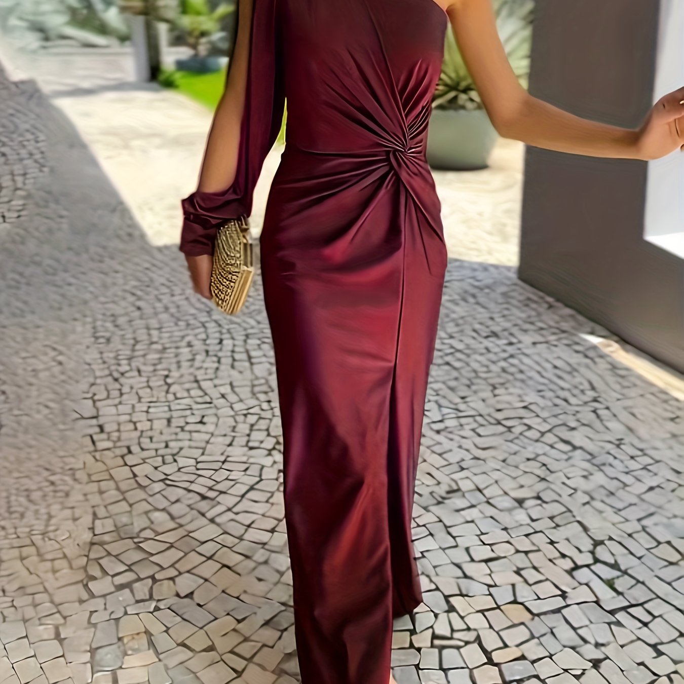 Jade | Women's One Shoulder Maxi Dress