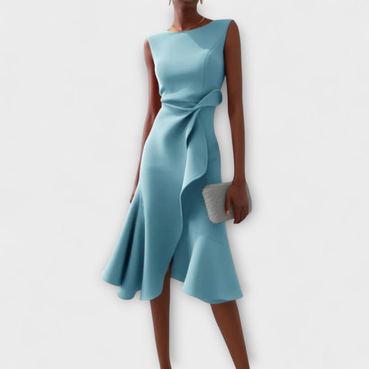 Rivka | Women’s Elegant Wrap Midi Dress