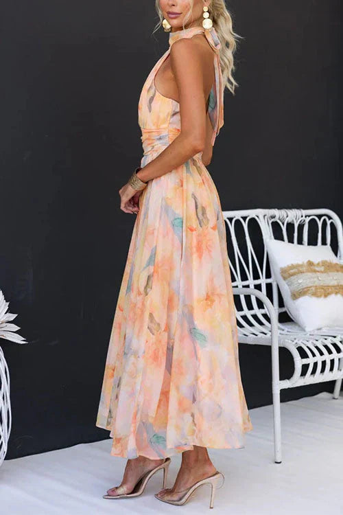 Dulce | Women’s Halter Neck Summer Maxi Dress