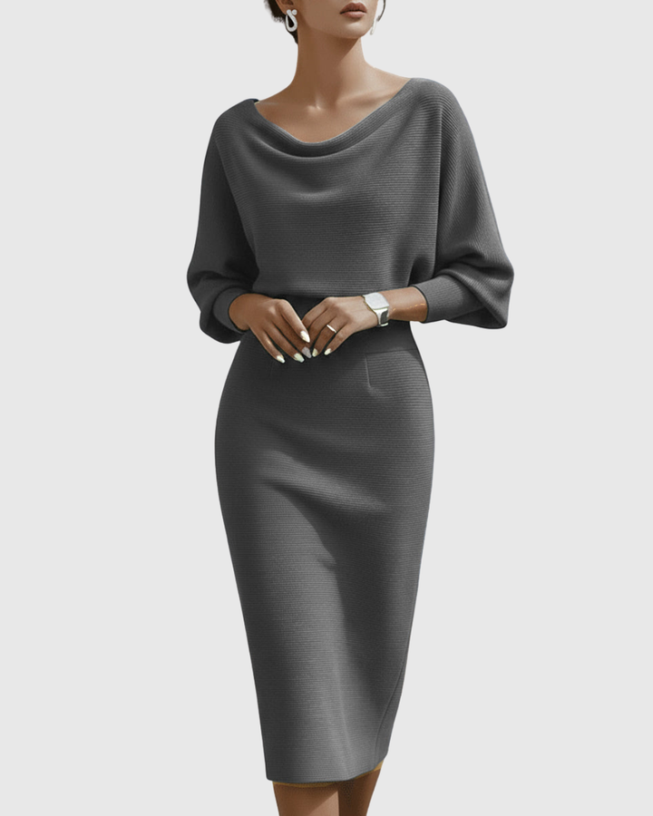 Freya | Women's Summer Draped Midi Dress