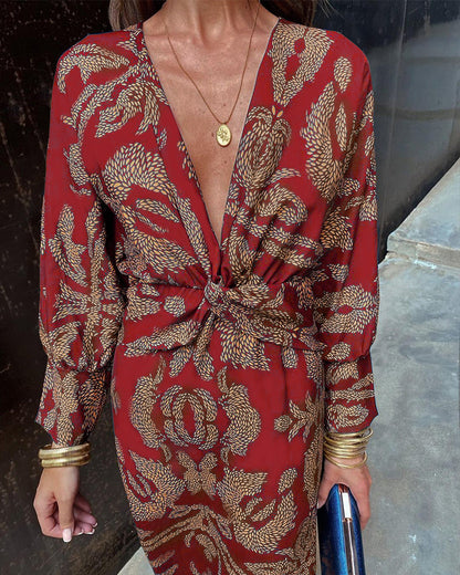 Poppy | Women's Bohemian V-Neck Maxi Dress