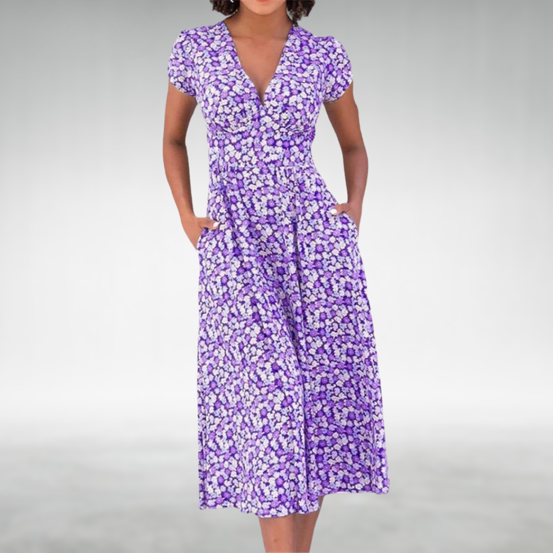 Elysia | Women’s Floral A-Line Summer Dress
