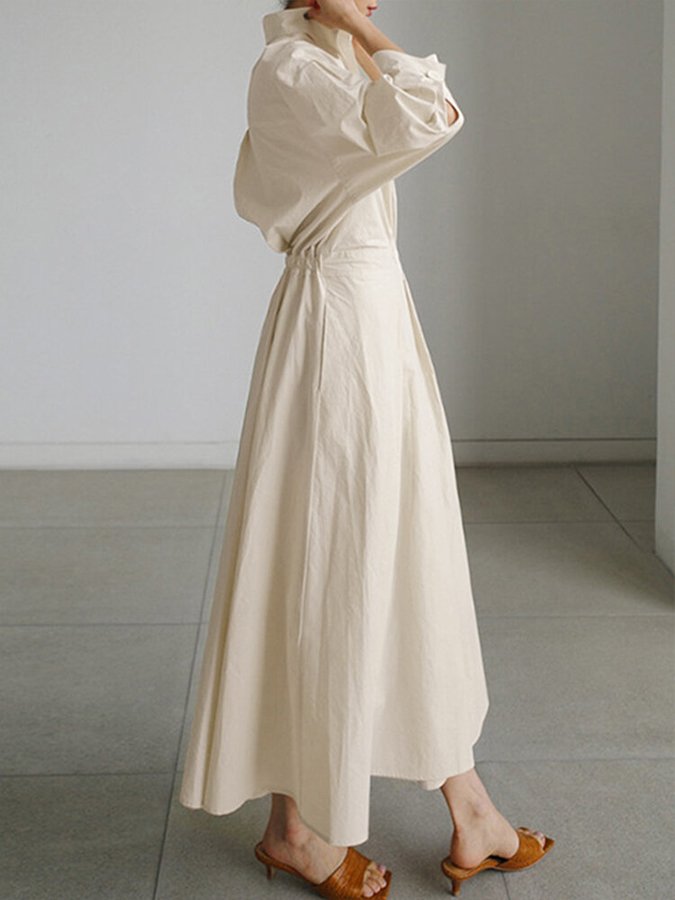 Endora | Women’s Casual Shirt Wrap Maxi Dress