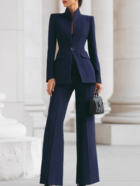 Blossom | Women's Tailored Structured Blazer & Trousers Suit Set
