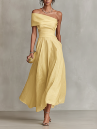 Melody | Women's Elegant One-Shoulder Maxi Dress