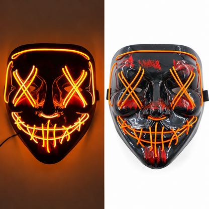 Jacob | Light-Up Halloween LED Purge Mask with Neon Glow