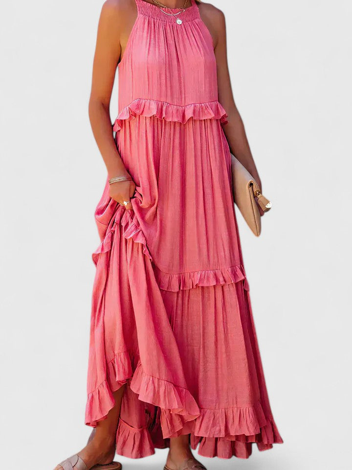 Olivia | Women's Elegant Draped Maxi Dress