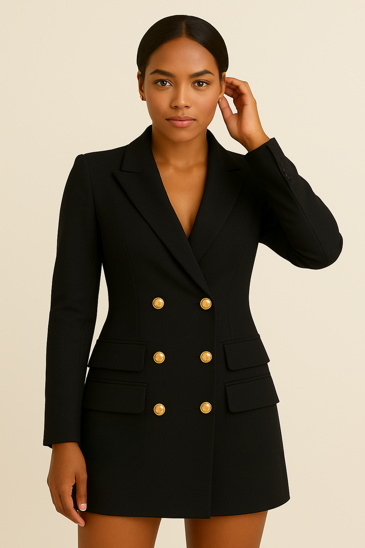 Sora | Women’s Casual Double-Breasted Mini Dress
