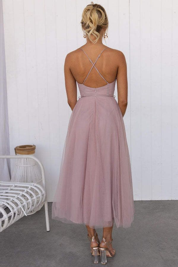 Florence | Women's Elegant Corset Midi Dress