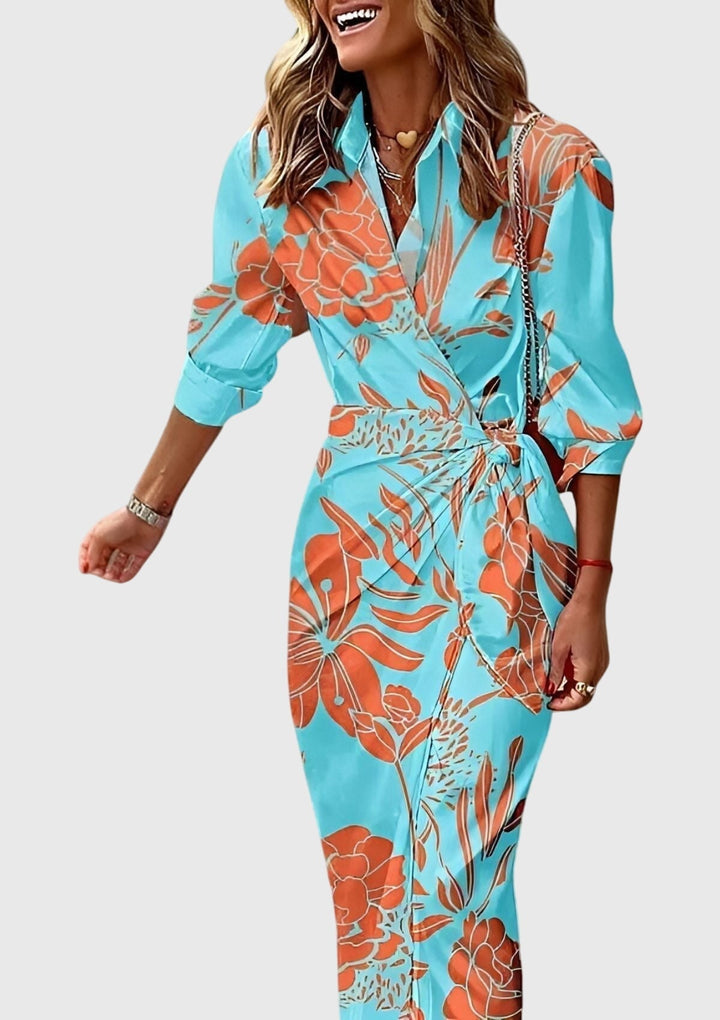 Irsa | Women's Elegant Wrap Maxi Dress