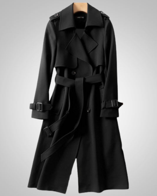 Vera | Women's Classic Checkered Pattern Trenchcoat