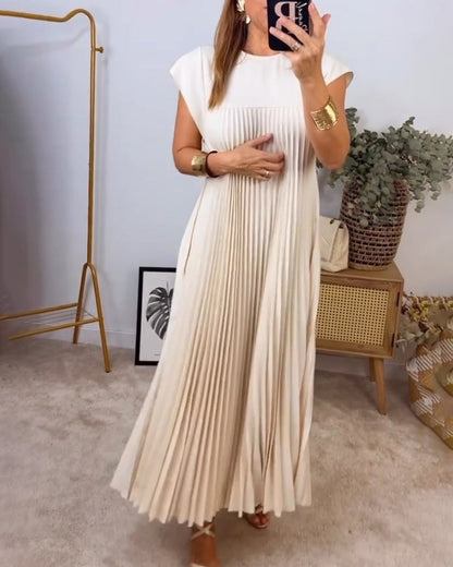 Laurel | Women's Elegant Pleated Maxi Dress