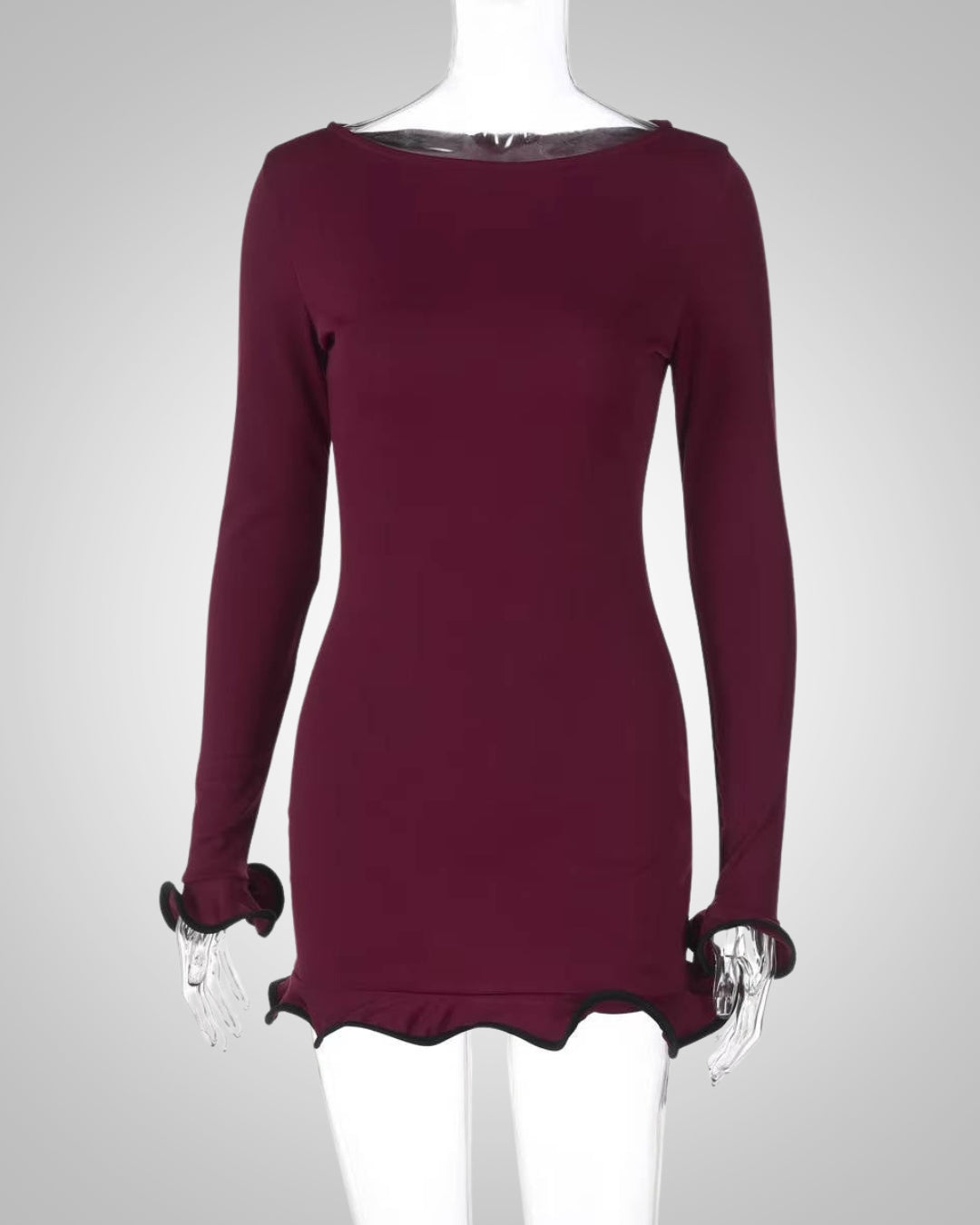 Aurelia | Women’s Round Neck Bodycon Mini Dress