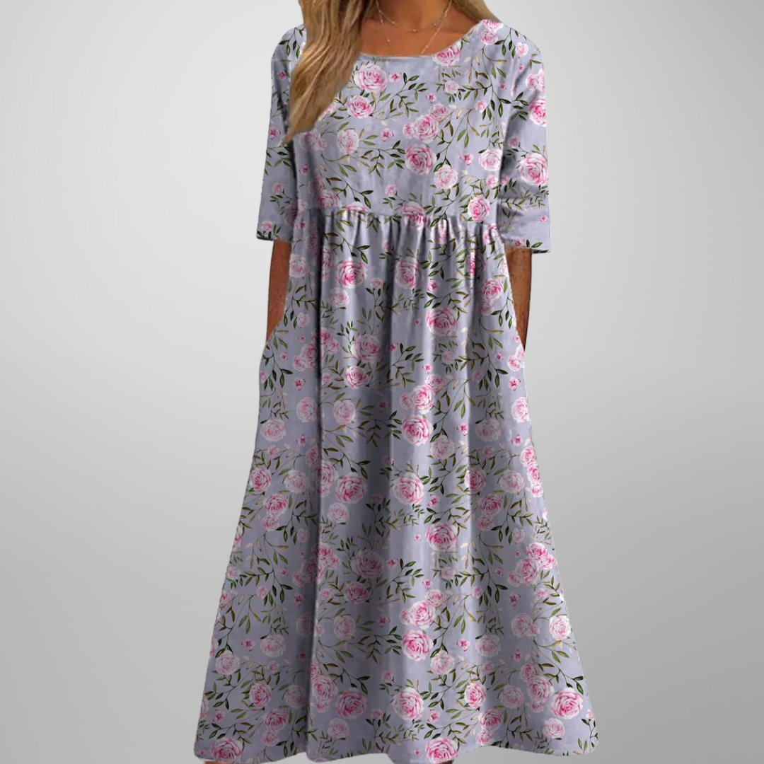 Ensley | Women’s Relaxed Floral Midi Dress
