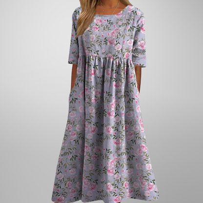 Ensley | Women’s Relaxed Floral Midi Dress