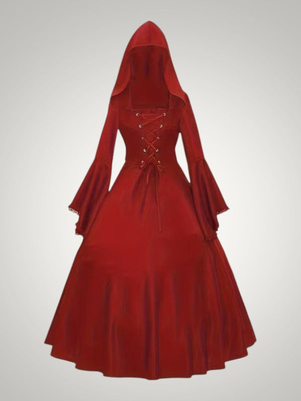 Penelope | Women's Vintage Hooded Medieval Halloween Dress