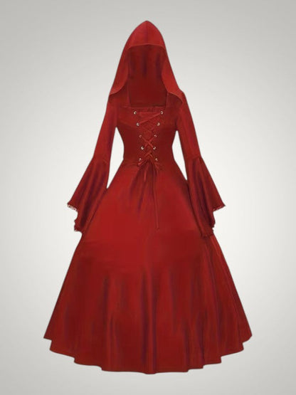 Penelope | Women's Vintage Hooded Medieval Halloween Dress