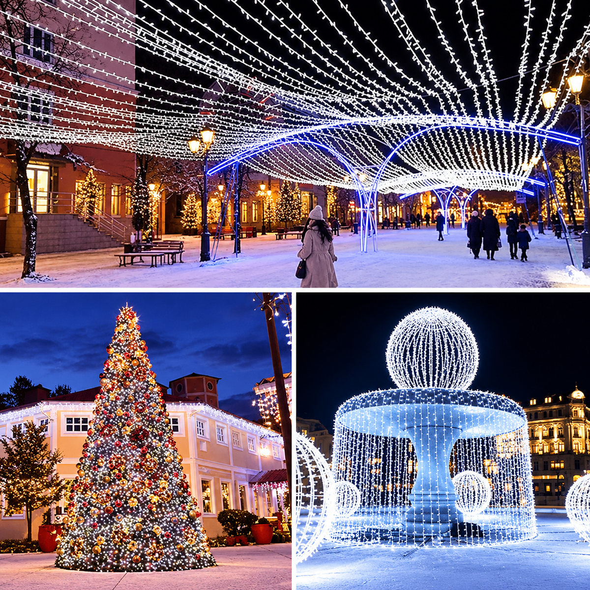 Christmas String Lights Multicolour LED Festive Decorations