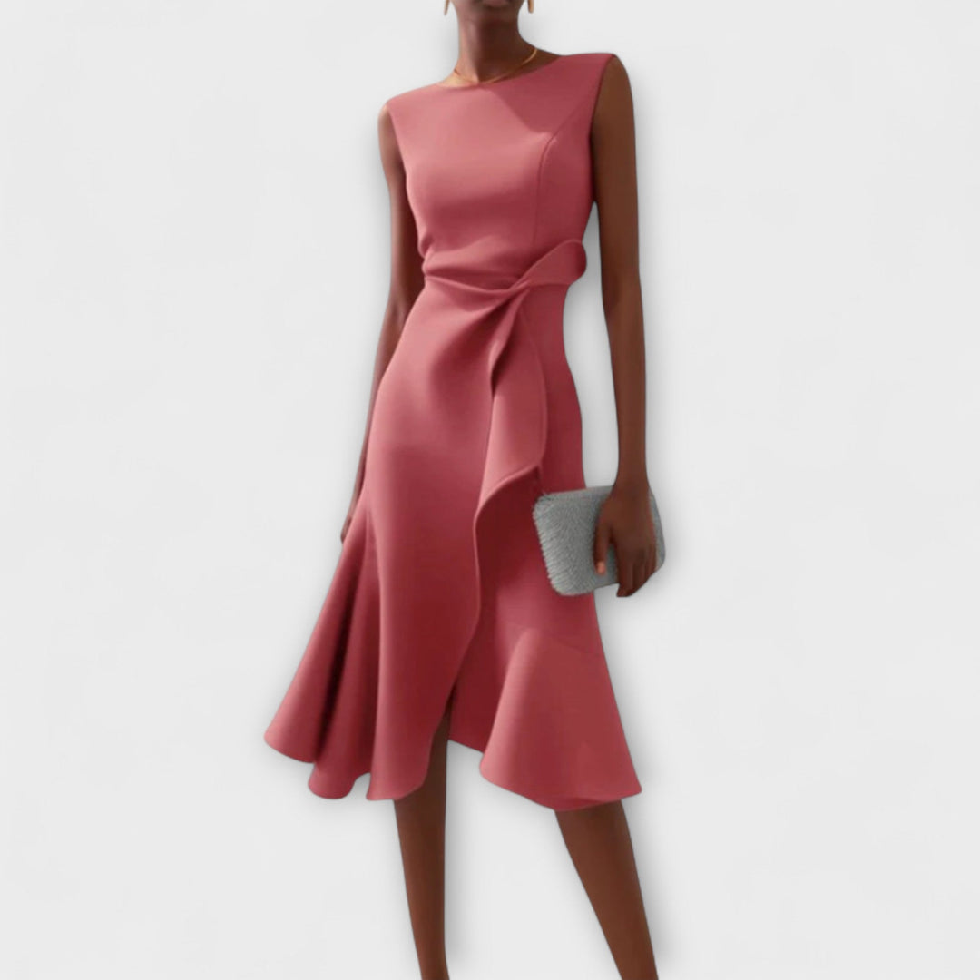 Rivka | Women’s Elegant Wrap Midi Dress