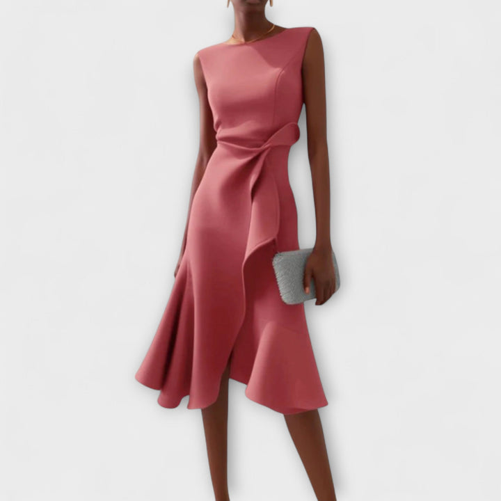 Rivka | Women’s Elegant Wrap Midi Dress