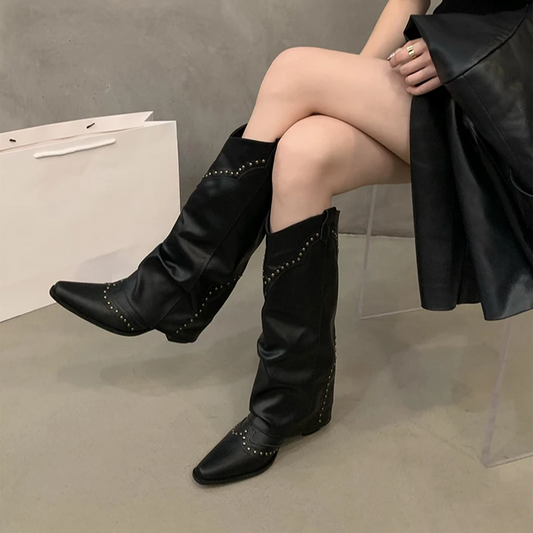Natalie | Women’s Elegant Studded Cowboy Boots