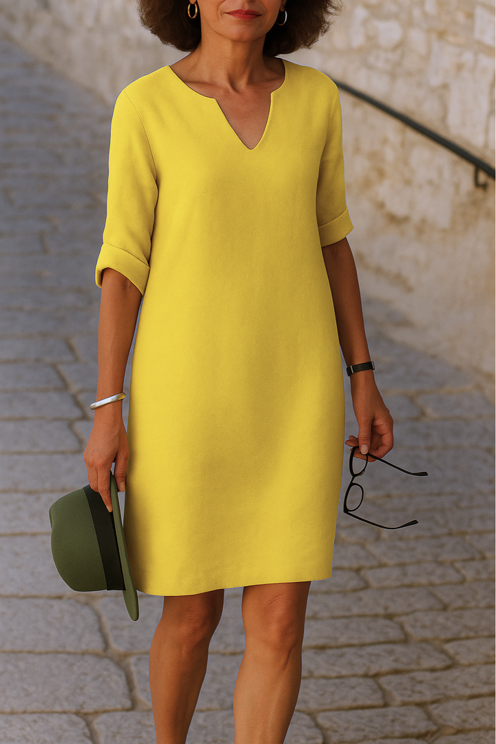 Jenna | Women's Summer V-Neck Midi Dress