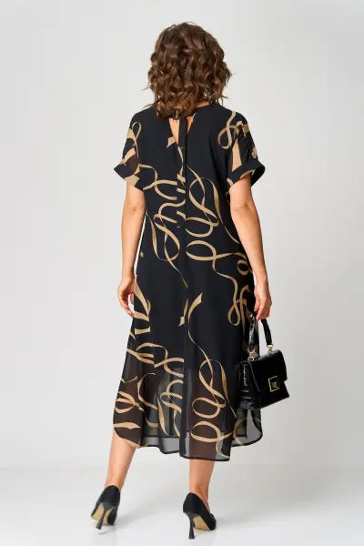 Hilda | Women’s Elegant V-neck Midi Dress